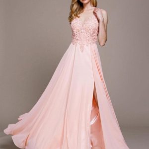 A-Line Floor-Length Chiffon Fashion Bridesmaid Dress