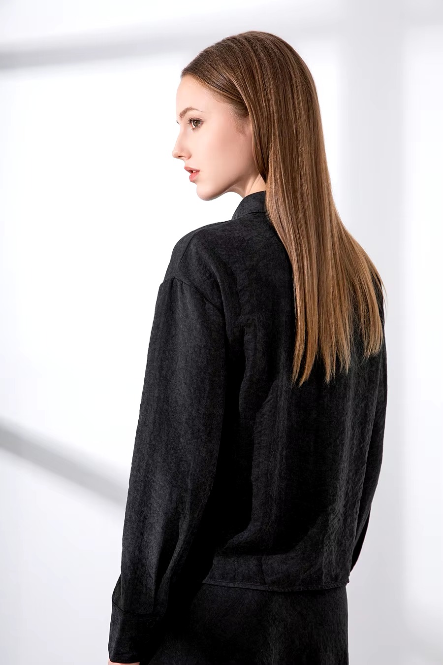 Casual A-line Viscose Shirt And Skirts 2 Piece Set - Image 7