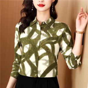 Casual Chic Single Breasted Turn-down Collar Shirt