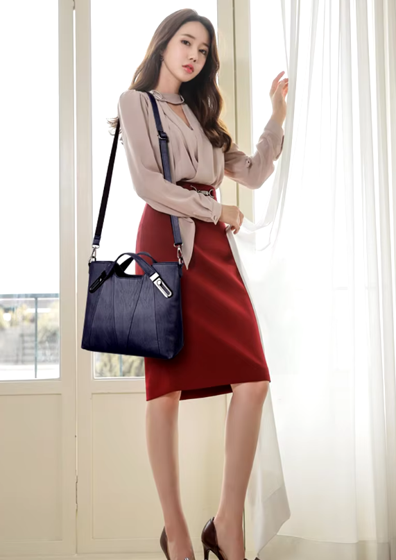 Casual Sequined Designer PU Leather Leisure Crossbody Shoulder Tote Bag - Image 10