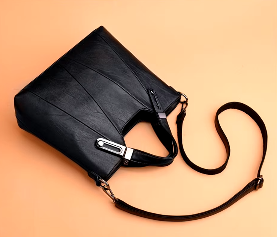 Casual Sequined Designer PU Leather Leisure Crossbody Shoulder Tote Bag - Image 6