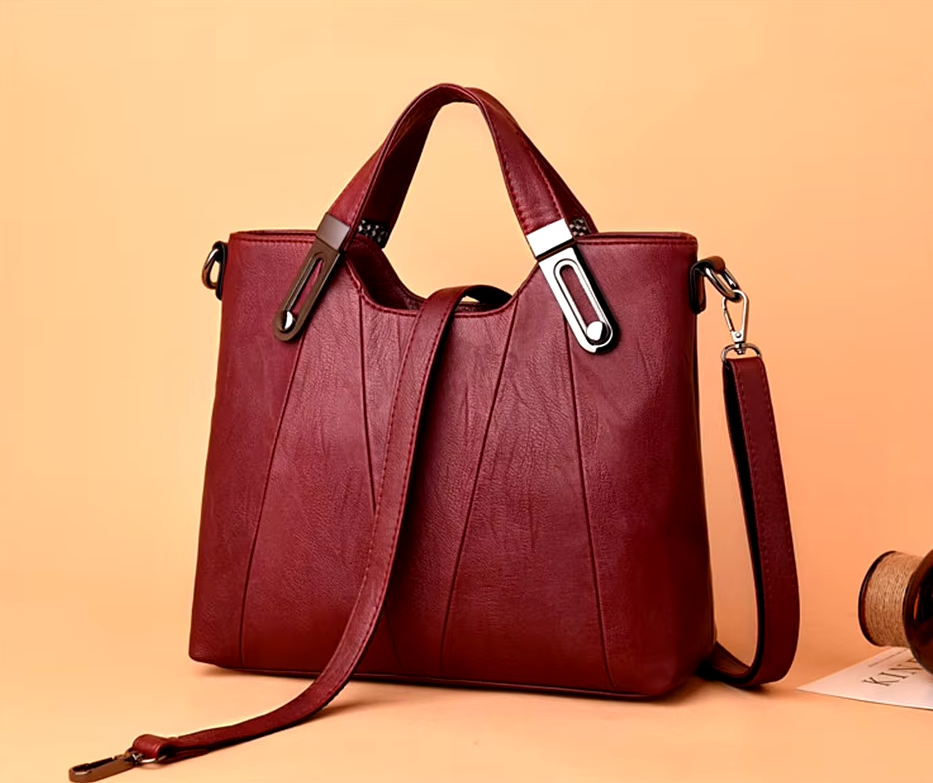 Casual Sequined Designer PU Leather Leisure Crossbody Shoulder Tote Bag - Image 3