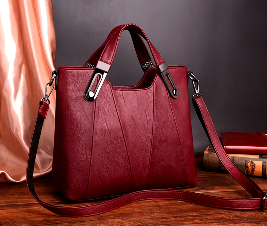 Casual Sequined Designer PU Leather Leisure Crossbody Shoulder Tote Bag - Image 2