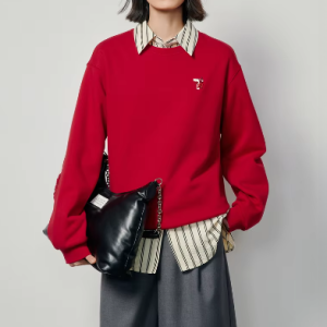 Casual Embroidery Long Sleeve O Neck Loose Hoodies