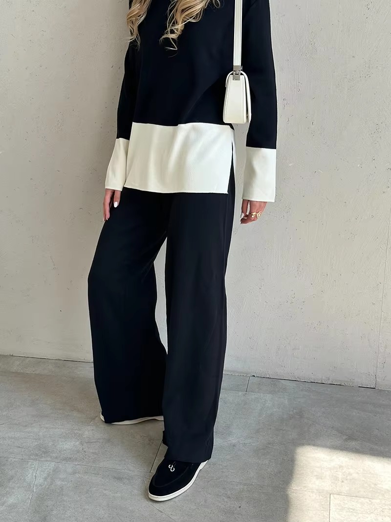 Casual Knitted Sweater Matching Sets Two Piece Set - Image 4