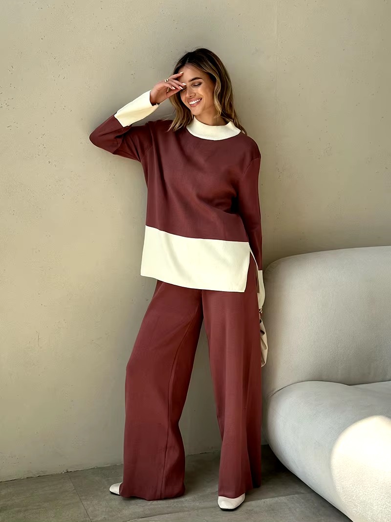 Casual Knitted Sweater Matching Sets Two Piece Set - Image 7