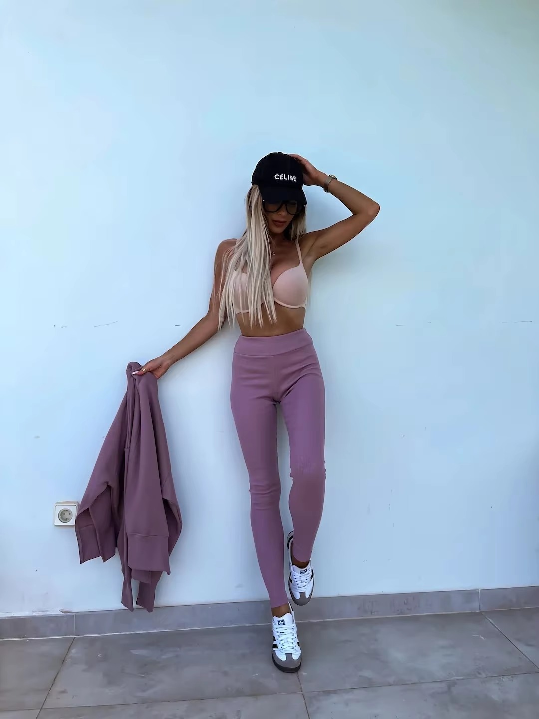 Casual Loose-Fitting Sweater Tight Pants 2 Piece Suit - Image 20