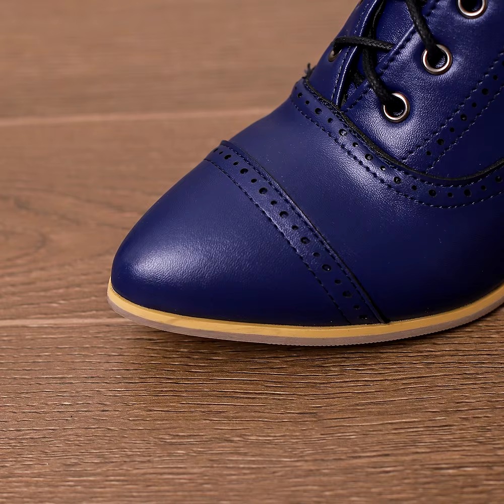 Casual Pointed Toe High Heel Shoes Strange Steampunk Boot - Image 5