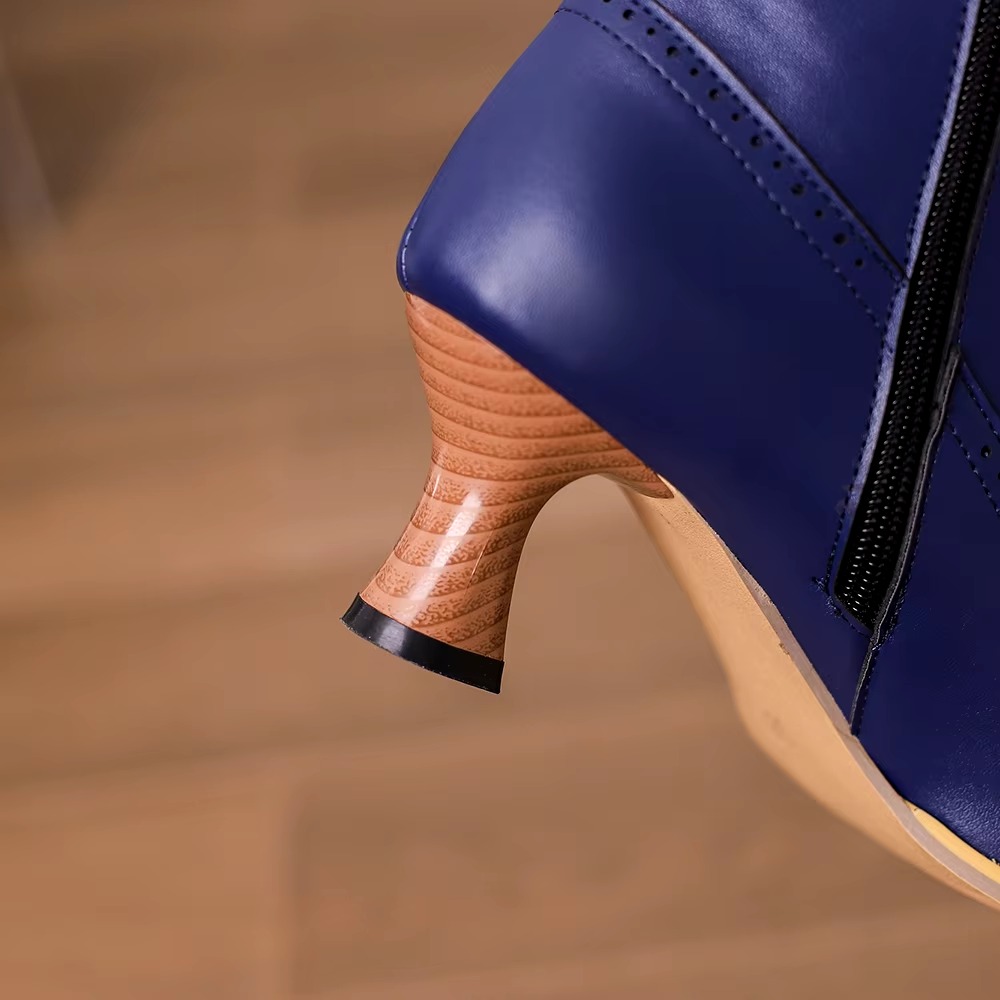 Casual Pointed Toe High Heel Shoes Strange Steampunk Boot - Image 7