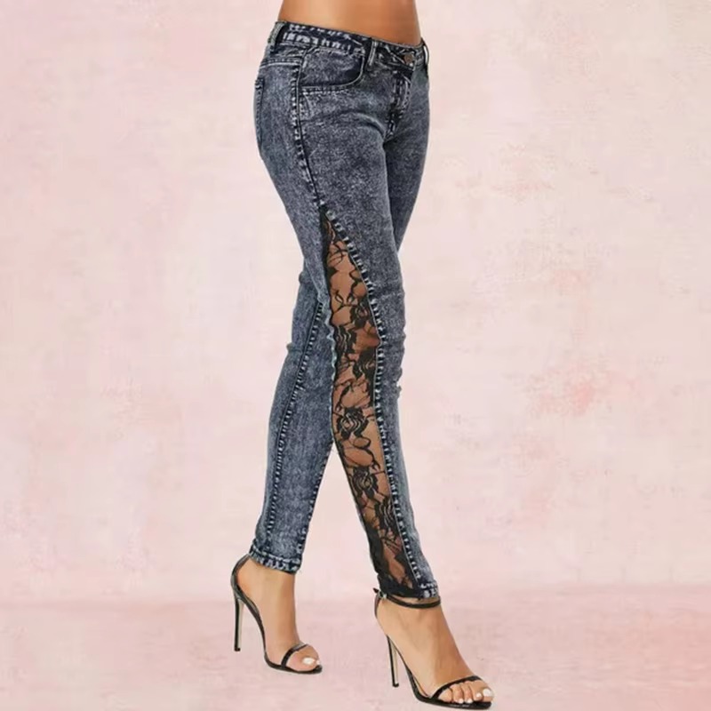 Casual Ripped Full Length High Waist Stretch Skinny Jeans