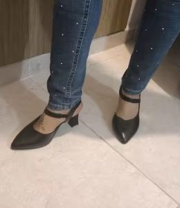 Casual Soft Leather Solid Color Thick High-heeled Sandals262626_11zon