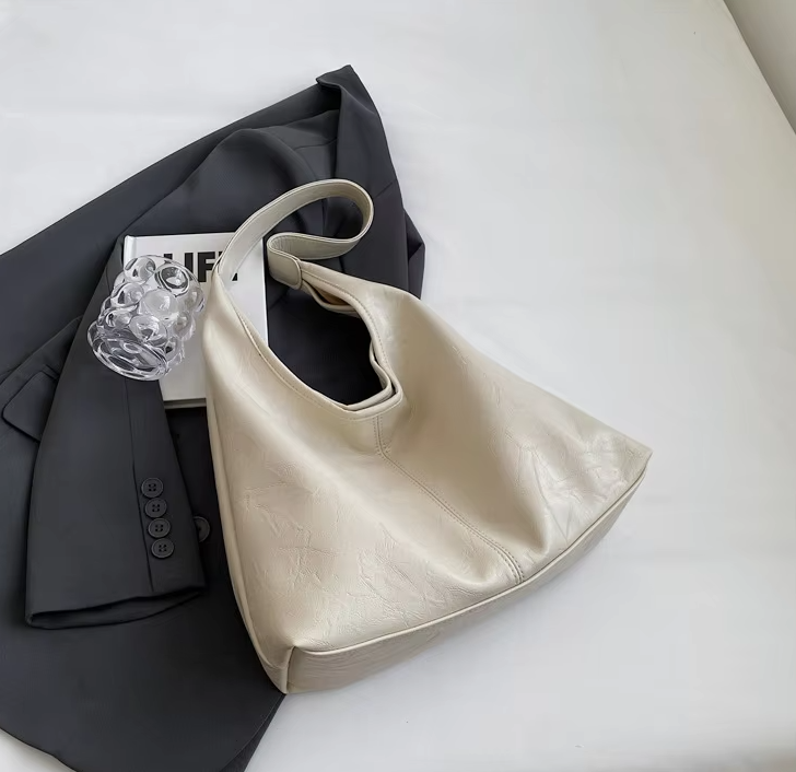 Casual Soft PU Leather Wedding Totes Large Capacity Shoulder Handbag - Image 8