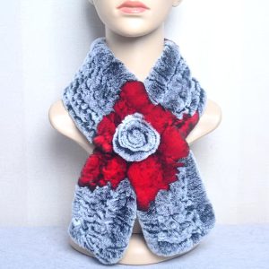 Casual Solid Comfortable Soft Rabbit Fur Scarf