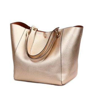 Elegant Luxury Leather Sequined Big Capacity Top-handle Totes Crossbody Handbags