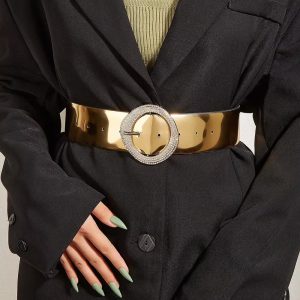 Elegant Pin Buckle Dress Shirt Suit Decorative High Quality Waist Belt