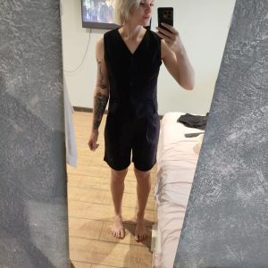 Elegant Solid V-Neck Single Breasted Chic Vest Shorts Suit 2 Piece Sets114..jpg__11zon