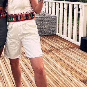 Elegant Solid V-Neck Single Breasted Chic Vest Shorts Suit 2 Piece Sets89..jpg__11zon