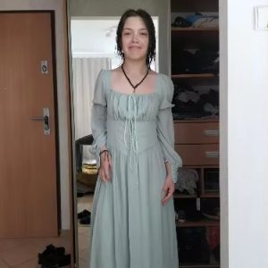 Elegant Square Collar A-line Lace Princess Party Dress One Piece502_11zon