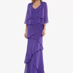 Elegant V-Neck Sleeveless A-Line Ruffles Wedding Guest Party Dress For Mother Of The Bride