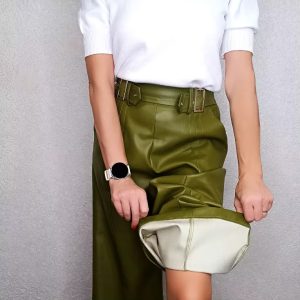Faux Pu High Waisted Loose Pleated Pockets Streetwear Wide Leg Trousers15..jpg__11zon