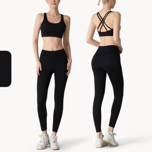 Fitness Gym Bra Leggings Suit 2 Piece Athletic Wear