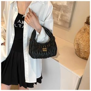 Formal Interior Slot Pocket Thread Hobos Tote Handbag