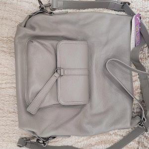 Genuine Leather Large Capacity Handbag Multifunction Satchel Messenger Bag Backpack53.