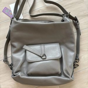 Genuine Leather Large Capacity Handbag Multifunction Satchel Messenger Bag Backpack56.