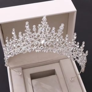 silver Fashion Crystal Rhinestone Pageant Prom Bridal Tiaras Headband