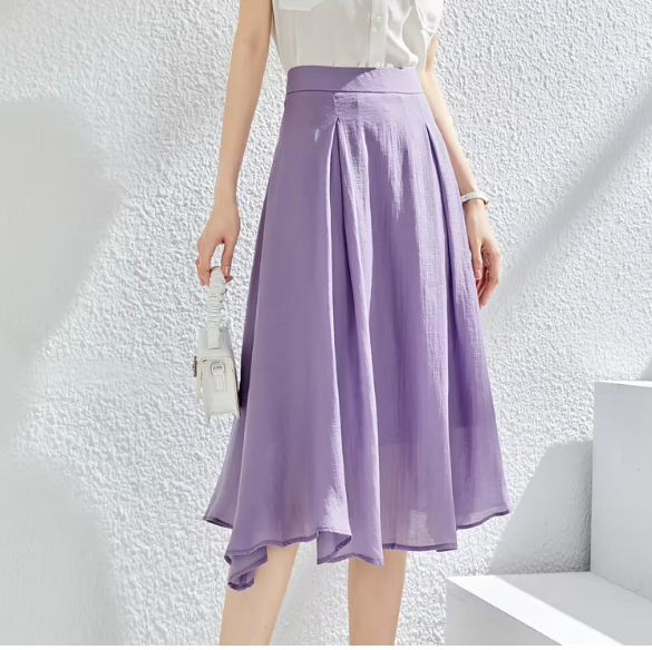 L-Line High Waist Chic Solid Fashion Thin Elegant Office Mini Skirts - Image 4