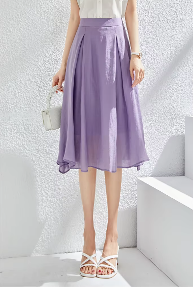 L-Line High Waist Chic Solid Fashion Thin Elegant Office Mini Skirts - Image 2