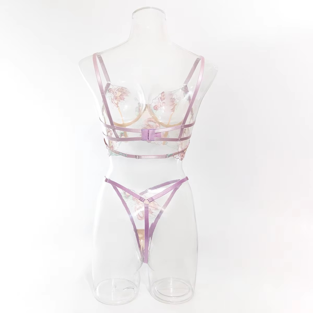 Lace Lingerie Beautiful Underwear Push Up Exotic Sissy Fairy g-String Ensemble Bra Sets - Image 4