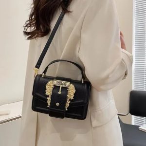 Luxury Metal Square Leather Shoulder Bags