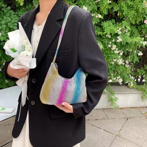 Rhinestones Crystal Dinner Party Wedding Handbag Designer Shoulder Bags