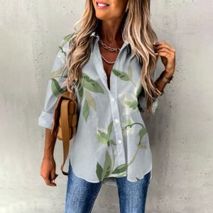 Elegant Comfortable Street Slight Stretch Loose Shirt