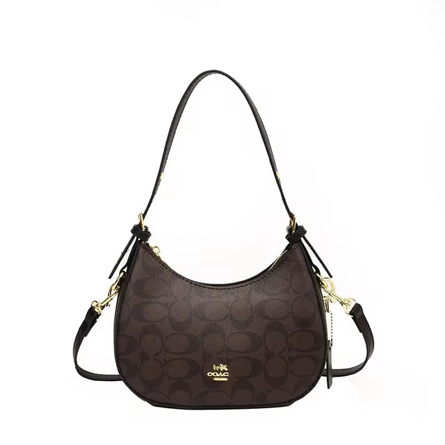 Trendy Versatile Leisure Leather Horizontal square Simple Designer Shoulder Hobo Bag - Image 7