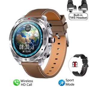2-in-1 Bluetooth Earphones HIFI 9D Sound Quality Bluetooth Call Men and Women Sports Smartwatches