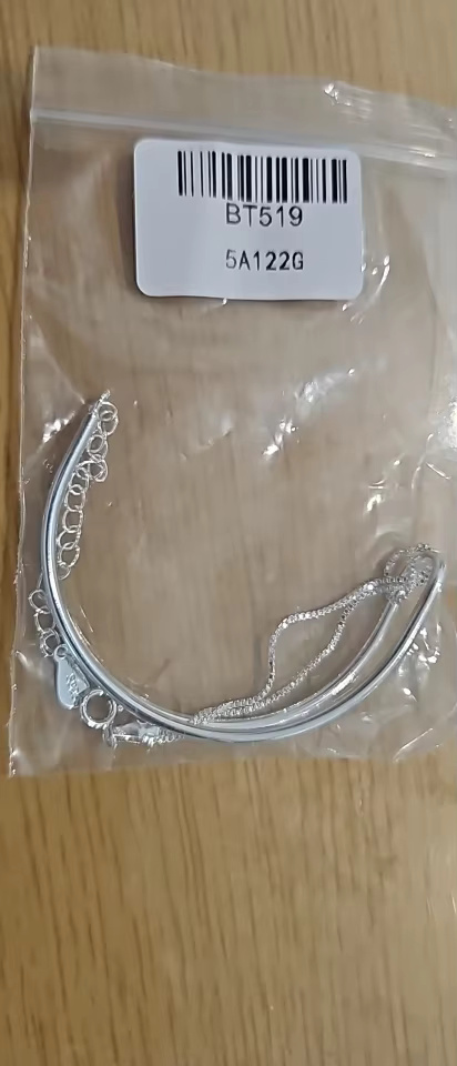 Geometric Arc Knotting Minimalist Fashion Fine Sterling Silver Jewelry Bracelets - Image 9