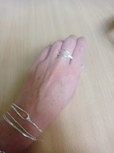 Geometric Arc Knotting Minimalist Fashion Fine Sterling Silver Jewelry Bracelets - Image 8