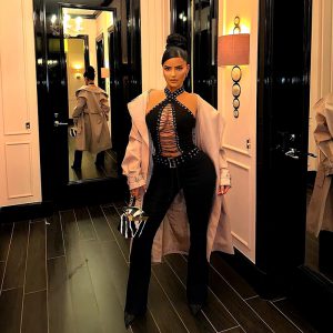 Casual Bandage Backless Sleeveless Hollow high Waist Long Jumpsuits