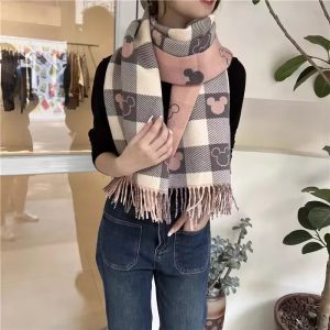Casual Cashmere Double Sided Disney Print Scarf
