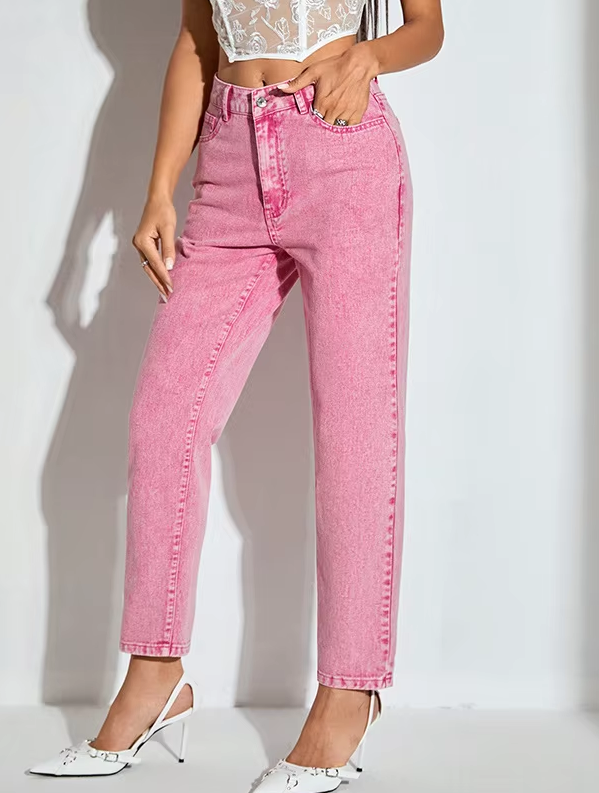 Casual High Waisted Streetwear Party Straight Office Ankle-Length Pants - Image 4