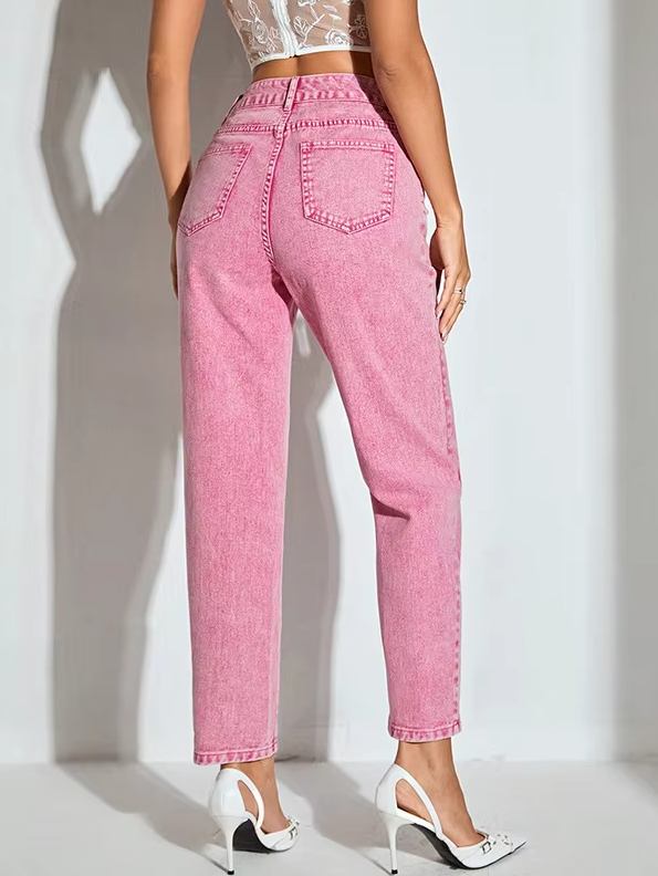 Casual High Waisted Streetwear Party Straight Office Ankle-Length Pants - Image 5