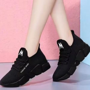 Trendy Lace Up Breathable Platform Sneakers Sports Shoes