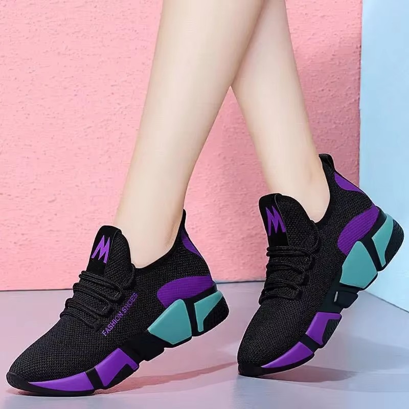 Casual Lace Up Breathable Sports Platform Sneakers Shoes - Image 2