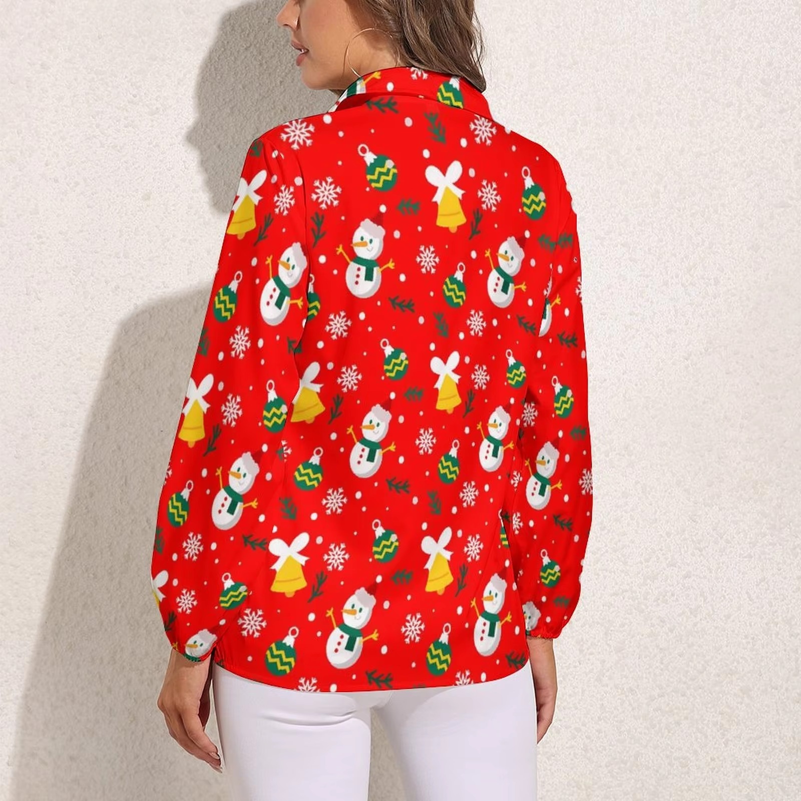 Casual Single Breasted Long Sleeve Regular Fit Oversized Shirt - Image 2