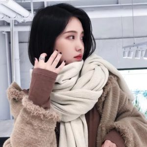 Casual Wool Imitation Cashmere Thick Warm Scarf