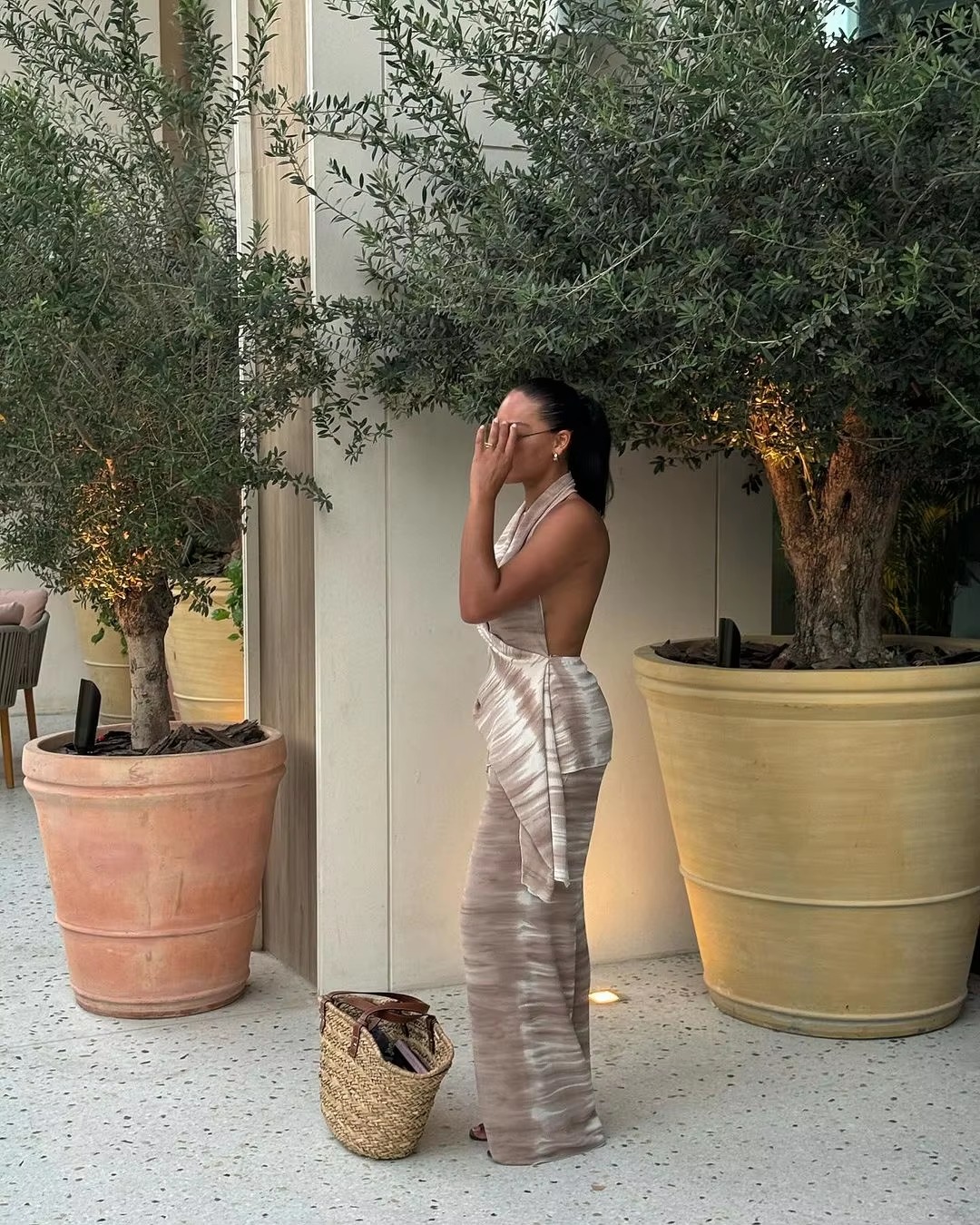 Chic Tie Dye Top Elastic Waist Wide Leg Pants 2 Pieces Sets - Image 16