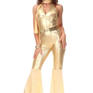 Retro Scarf And Belt Hip-hop Dance Performance Halloween Jumpsuit