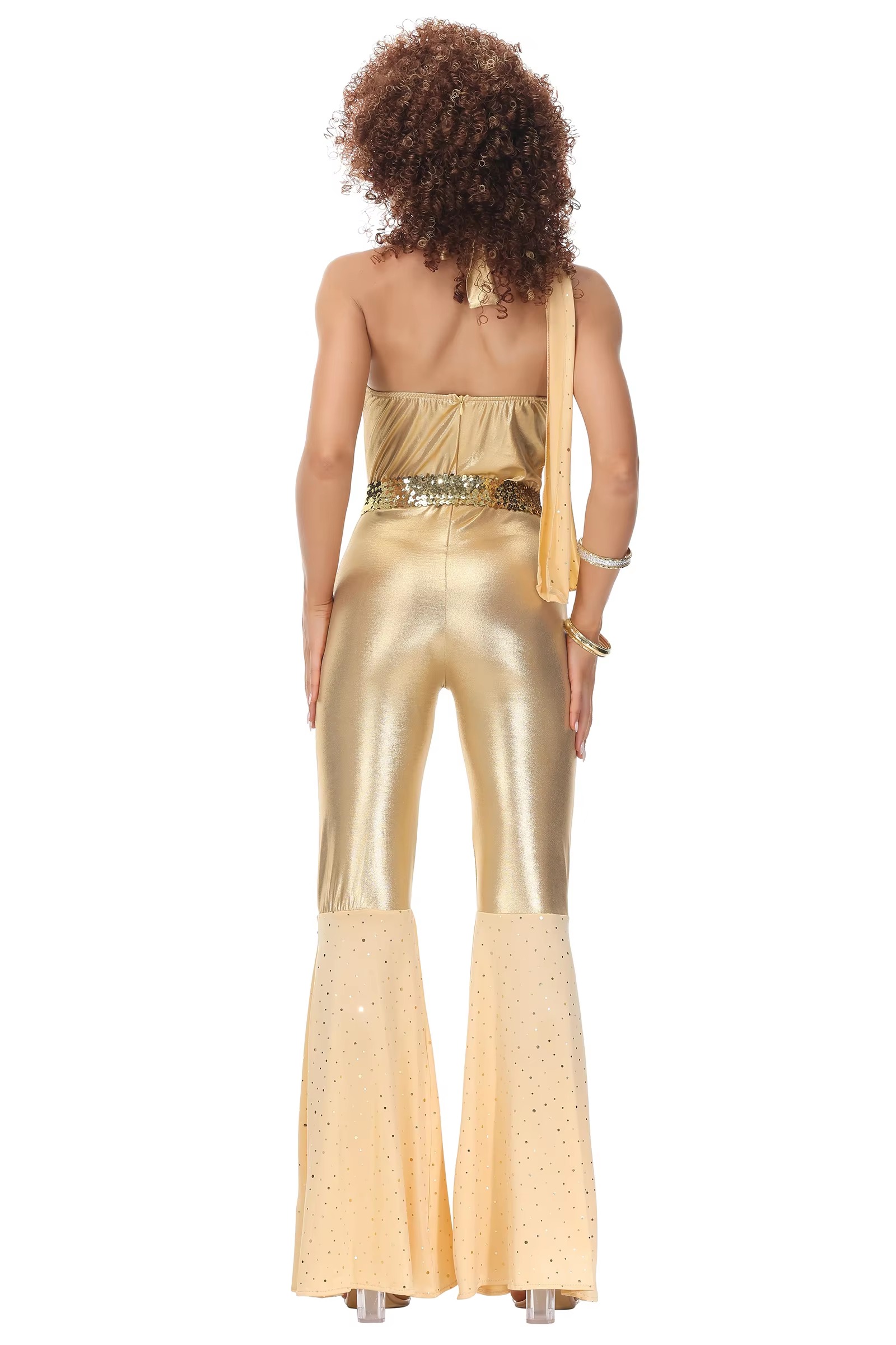 Retro Scarf And Belt Hip-hop Dance Performance Halloween Jumpsuit - Image 6